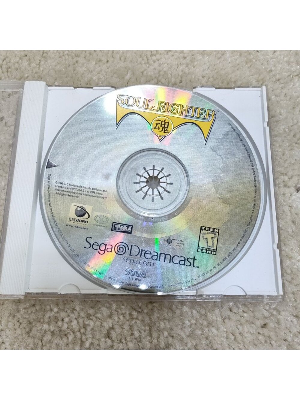 Sega Dreamcast Soul Fighter NTSC 3D Beat Em Up Video Game T-41401N Tested Works